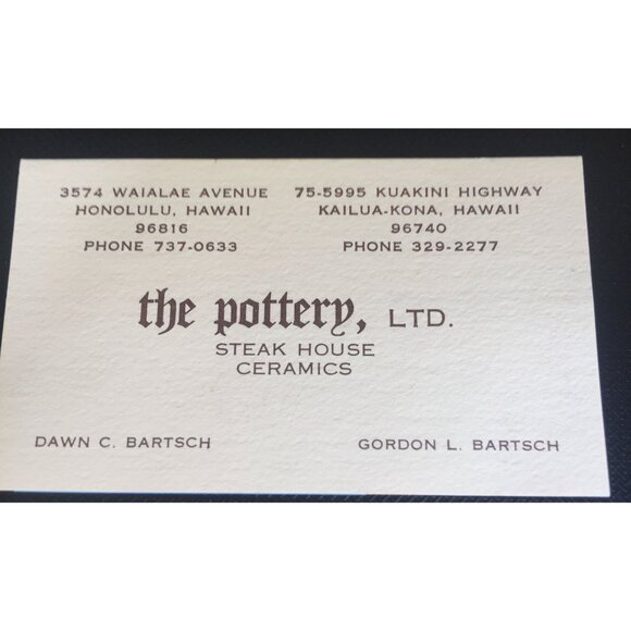 Vintage 1977 Kona Hawaii "The Pottery, LTD" Clay Cooker Signed Handmade - Picture 4 of 4